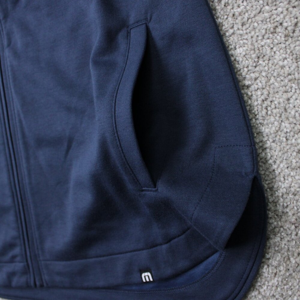 Travis Mathew Sweatshirt NWT Women Small Blue Coveside Full Zip Jacket Bud Light - Picture 6 of 16